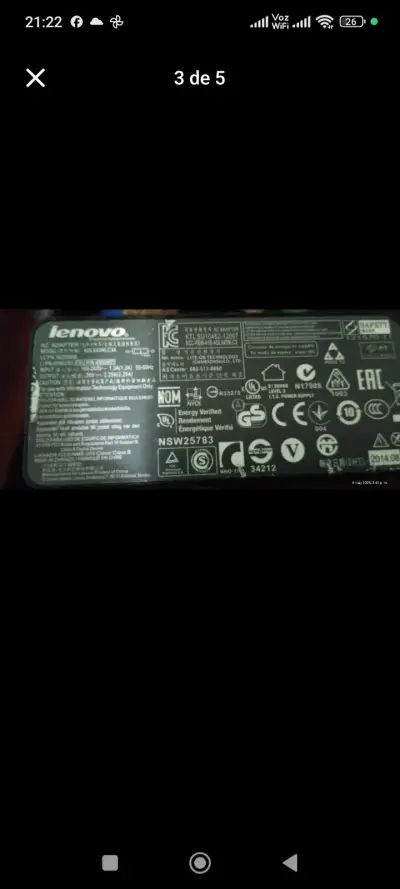 Cargador Lenovo portátil - miniatura 2