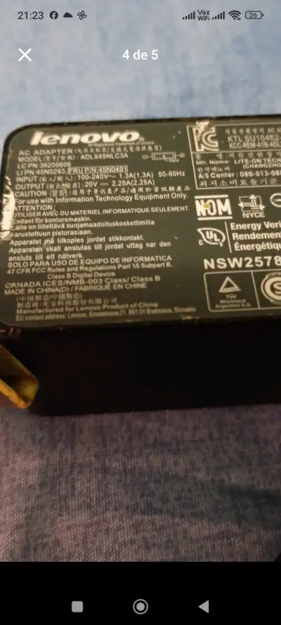 Cargador Lenovo portátil - miniatura 3