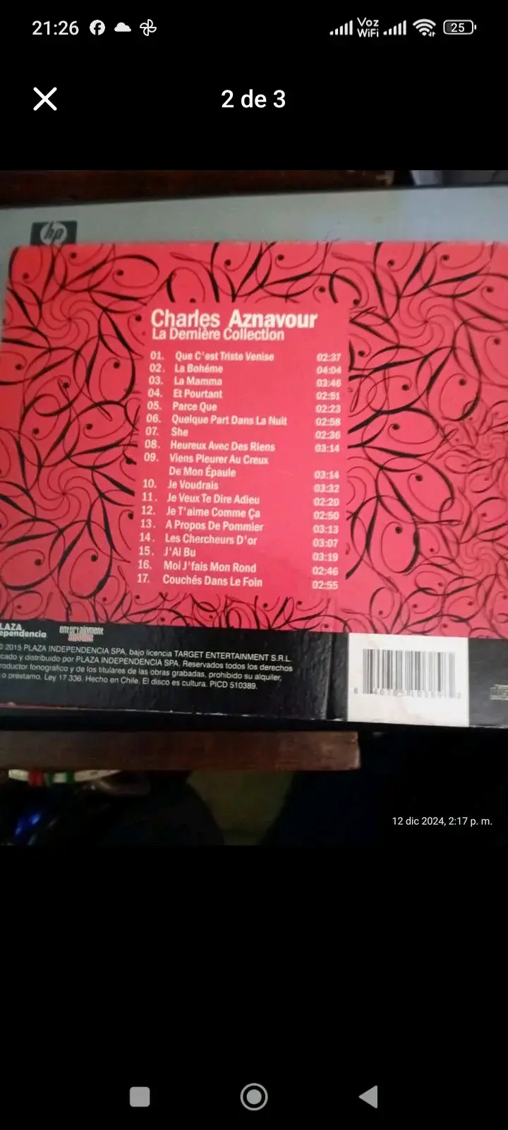CD Charles Aznavour La Dernière Collection - 3