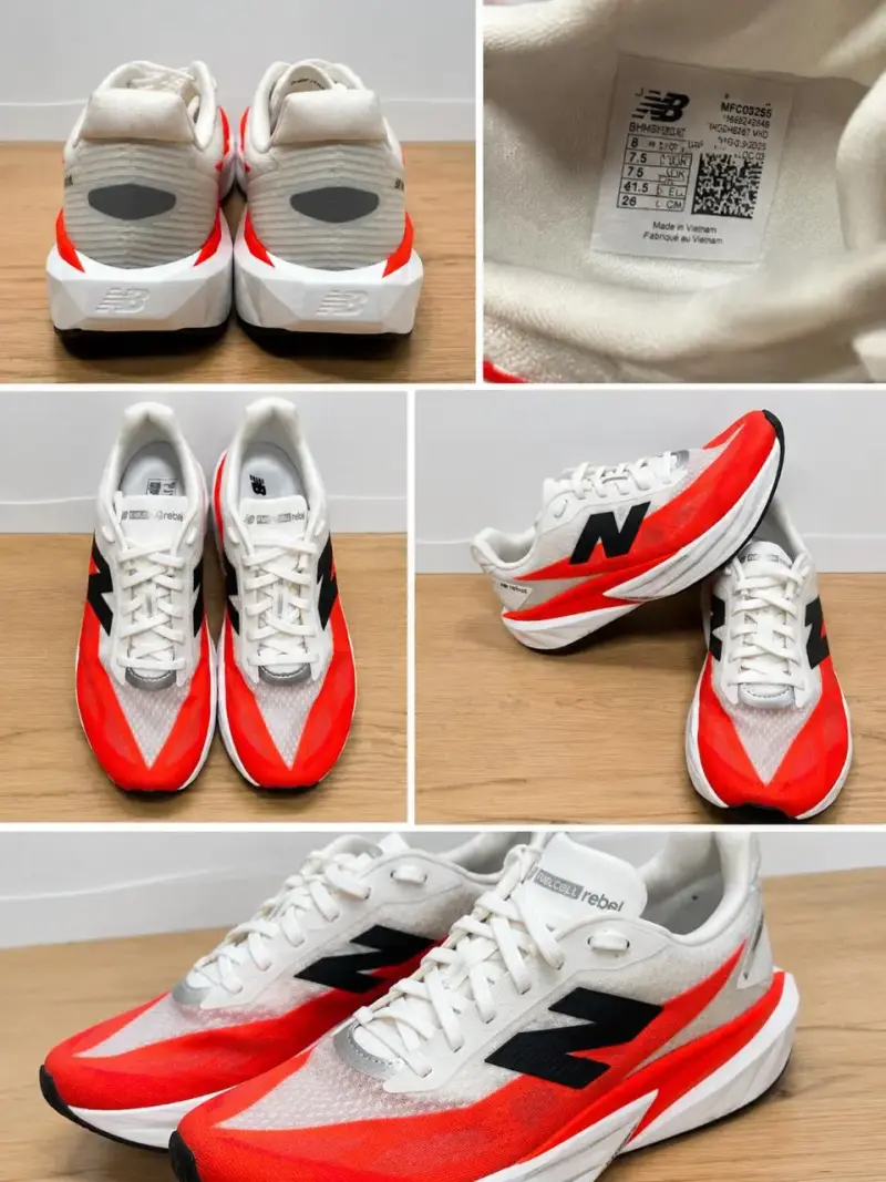 Zapatillas New Balance blancas y naranjas - 1