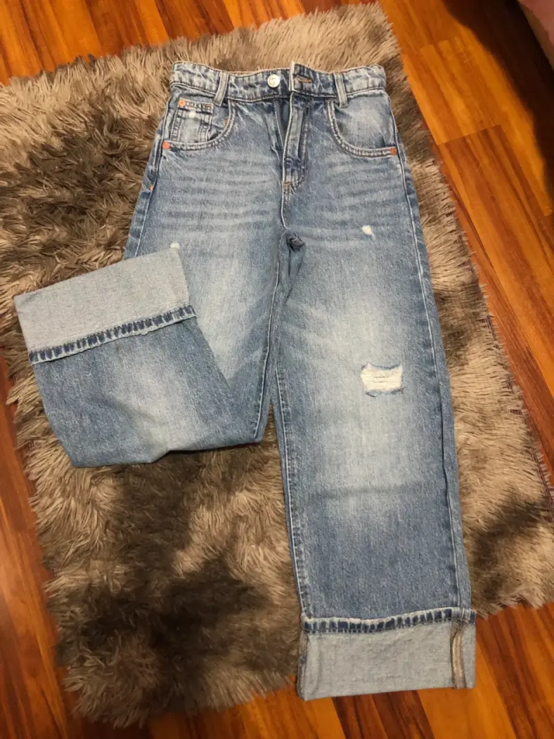 Jeans azules desgastados - 4