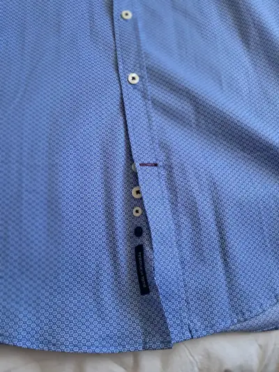 Camisa Ferouch azul estampada - miniatura 2