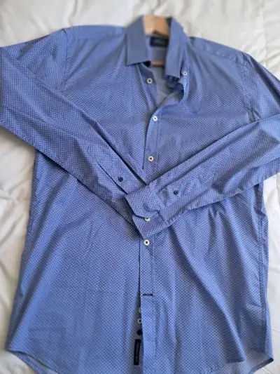 Camisa Ferouch azul estampada - miniatura 3