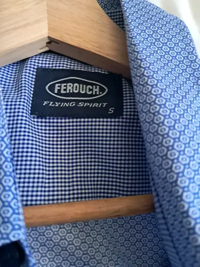 Camisa Ferouch azul estampada - miniatura 4