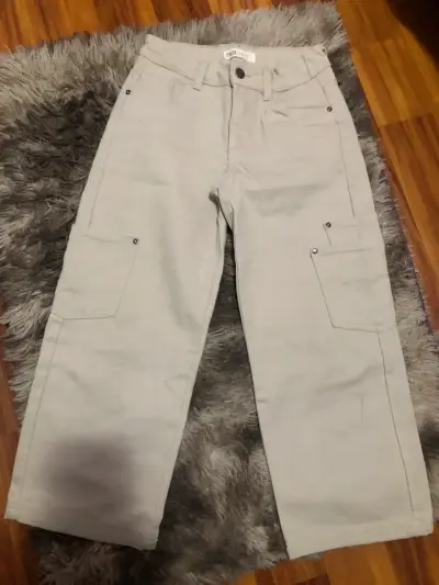 Pantalones beige para niña - miniatura 1