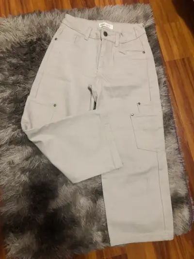 Pantalones beige para niña - miniatura 2