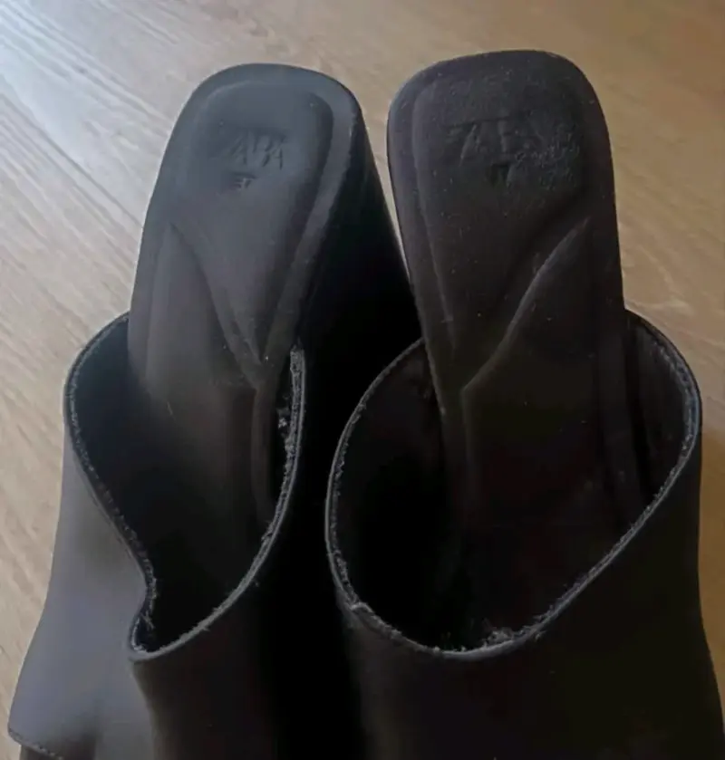 Zapatos terraplen negros Zara en buen estado - 1