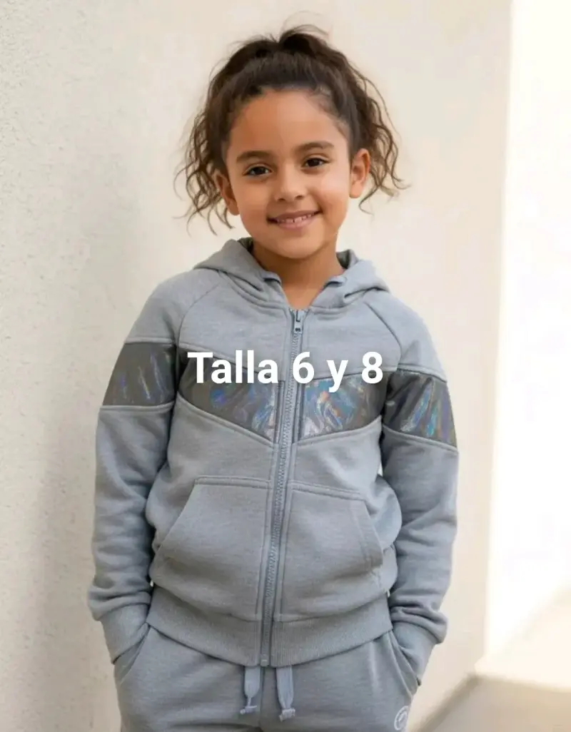 Buzo niña talla 6 y 8