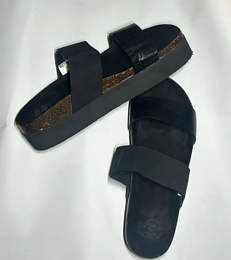 Sandalias negras casuales - 2