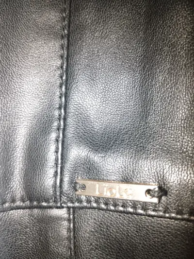 Vestido Liolá cuerina negro con cierre - miniatura 2