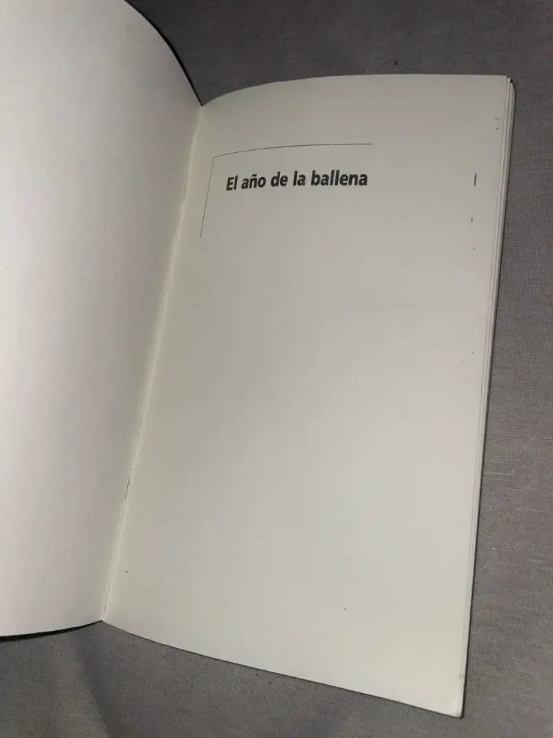 Libro 'El año de la ballena' - 2