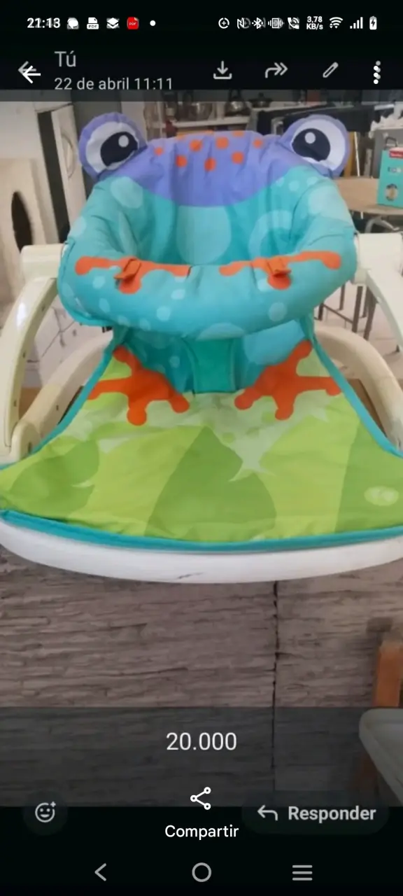 Silla infantil de rana - 1