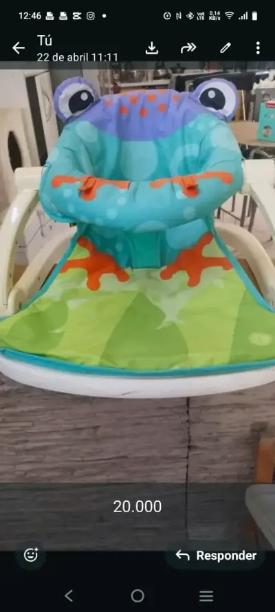 Silla infantil de rana - miniatura 2