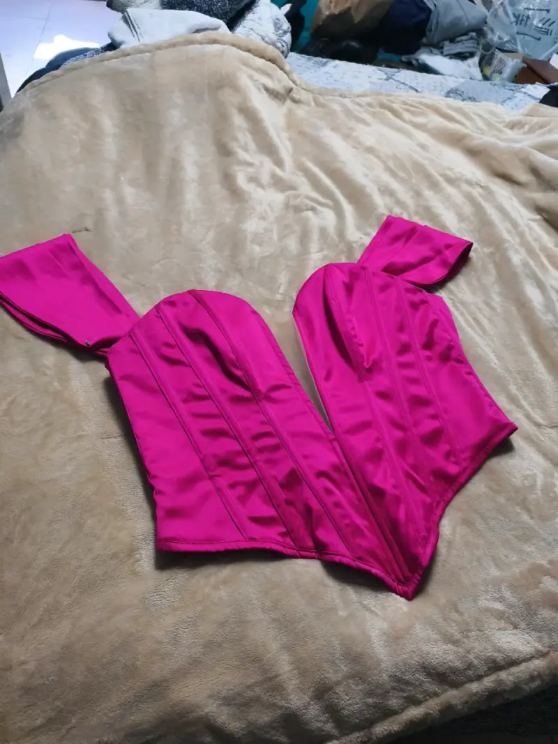 Vestido largo color fucsia - 2
