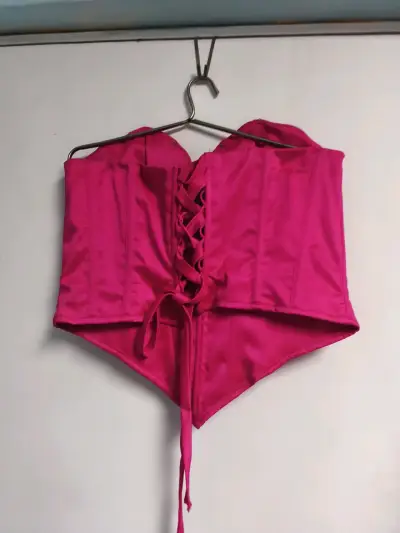 Vestido largo color fucsia - miniatura 5