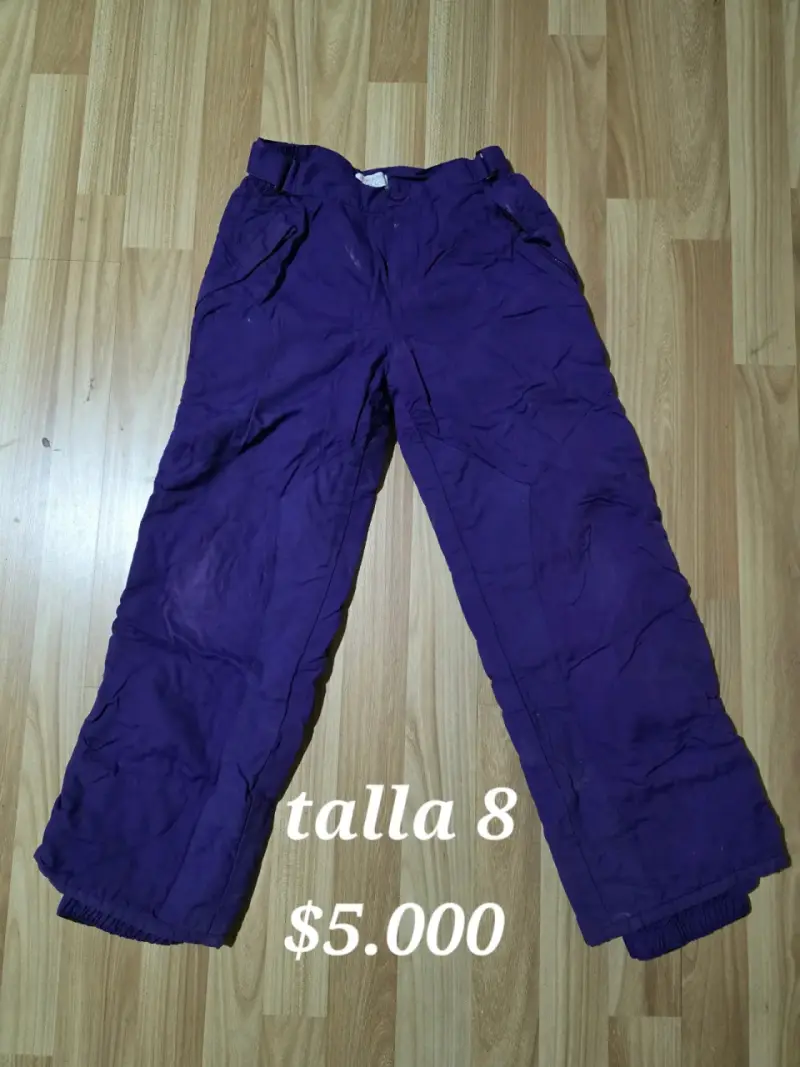 Pantalones morados talla 8 niña