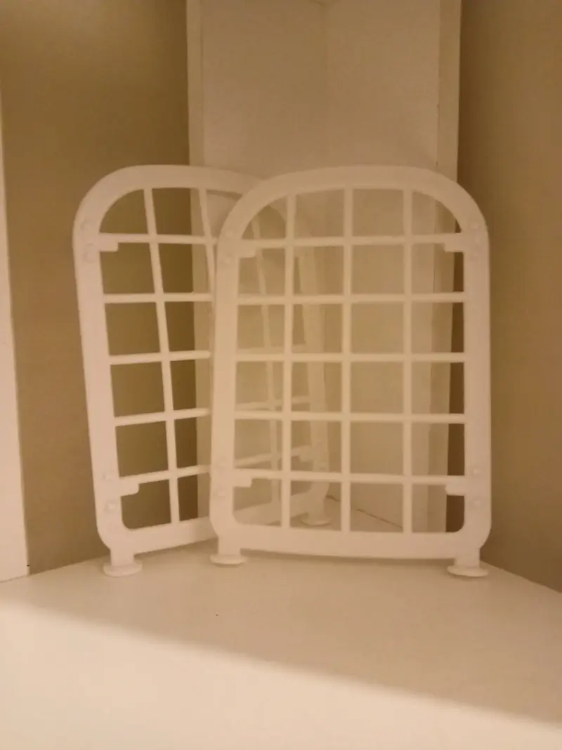 Estante plástico blanco de dos niveles desmontable - 3