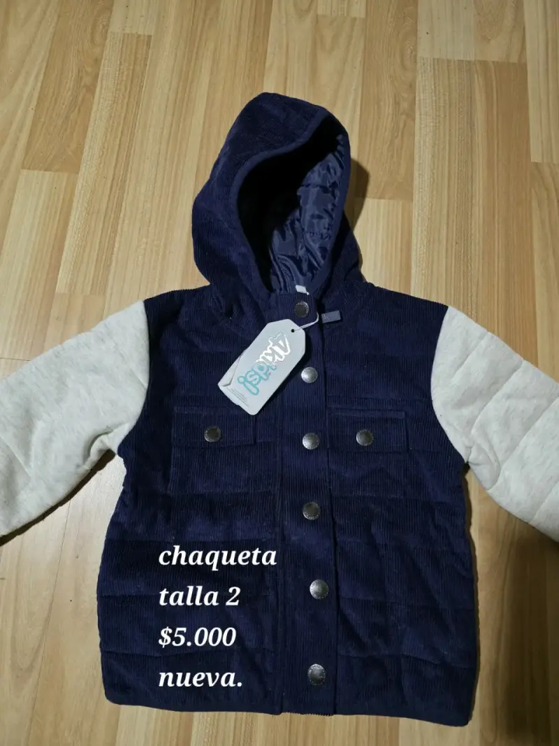 Chaqueta infantil azul nueva