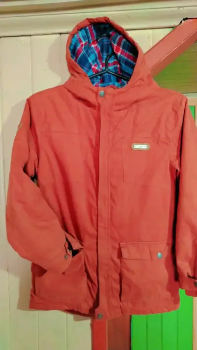 Parka marrón con capucha niño niño 9 a 10 años. - miniatura 2