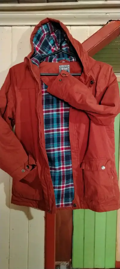Parka marrón con capucha niño niño 9 a 10 años. - miniatura 4