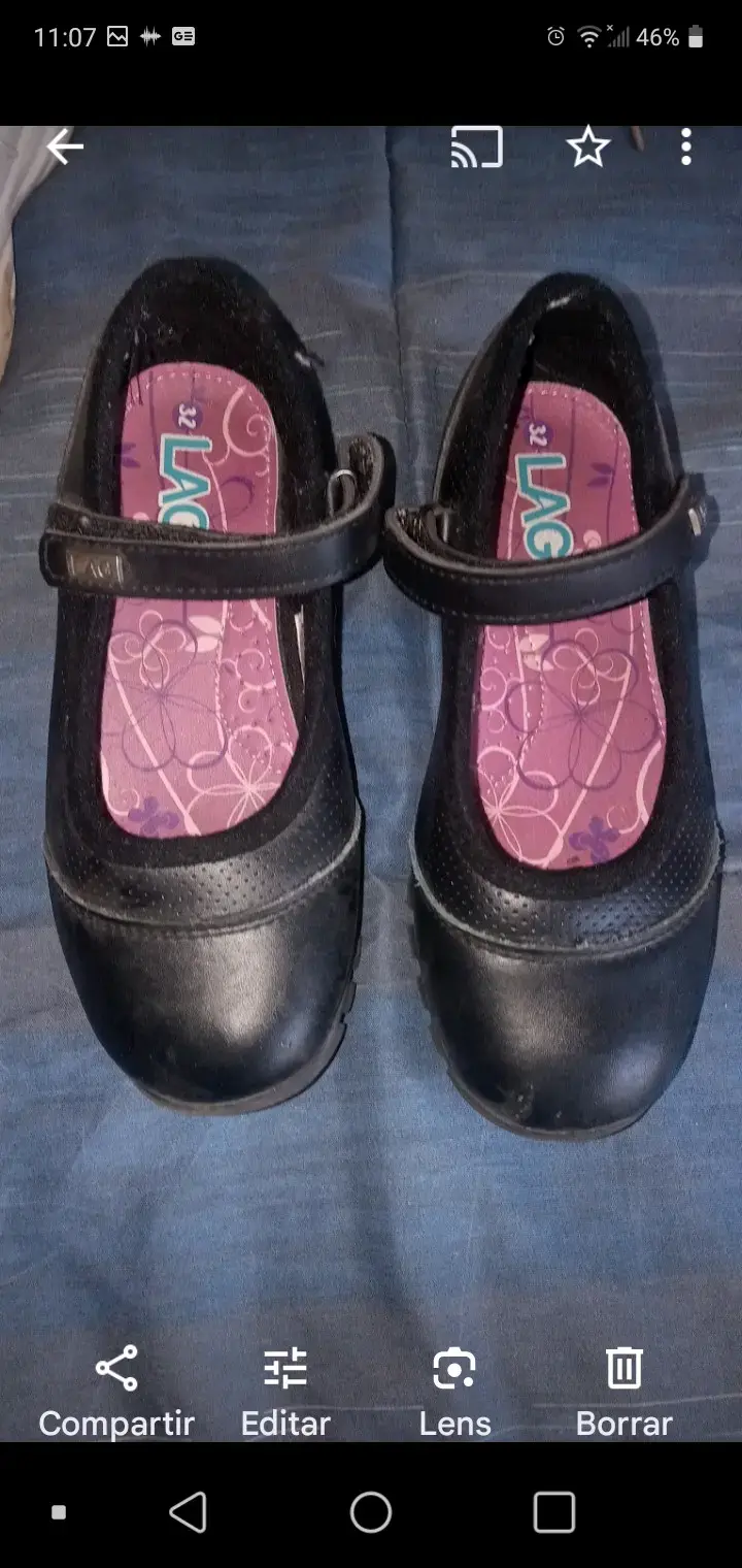 Zapatos escolares negros talla 32 - 2