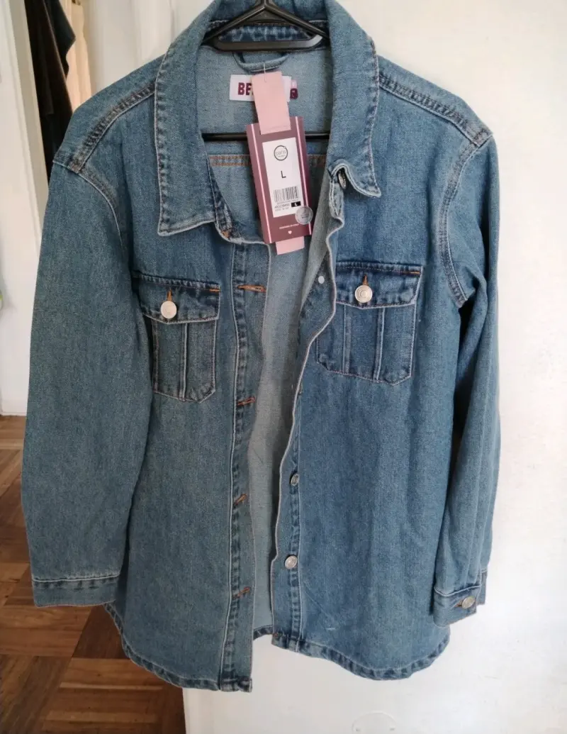 Chaqueta de mezclilla azul - 1