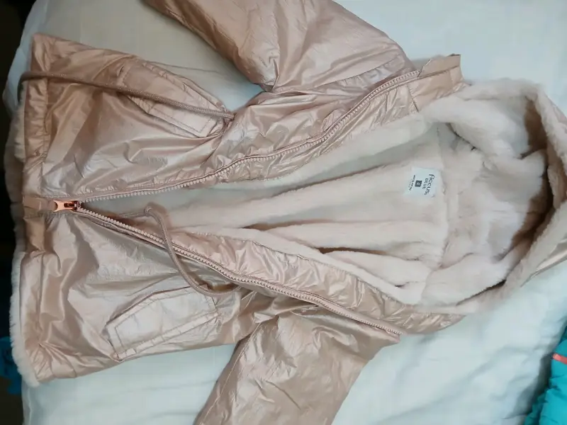 Parka beige con capucha - 2