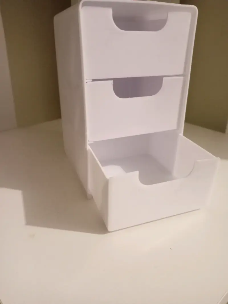 Organizador de plástico blanco - 4