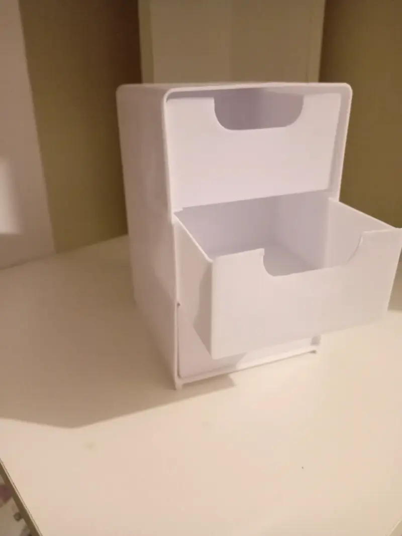 Organizador de plástico blanco - 5
