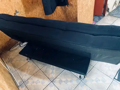 Sofá cama negro - miniatura 3