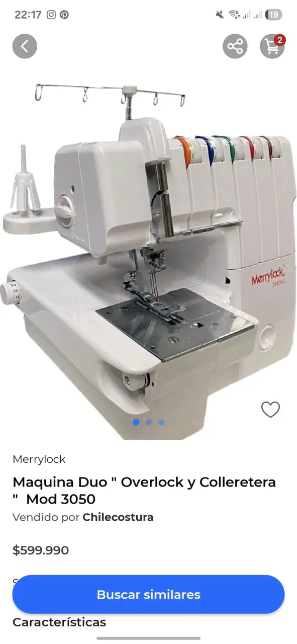 Máquina Overlock Merrylock 3050 - 1