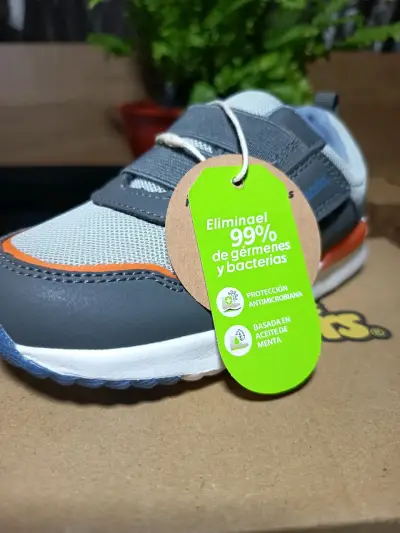 Zapatillas deportivas infantiles grises - miniatura 5