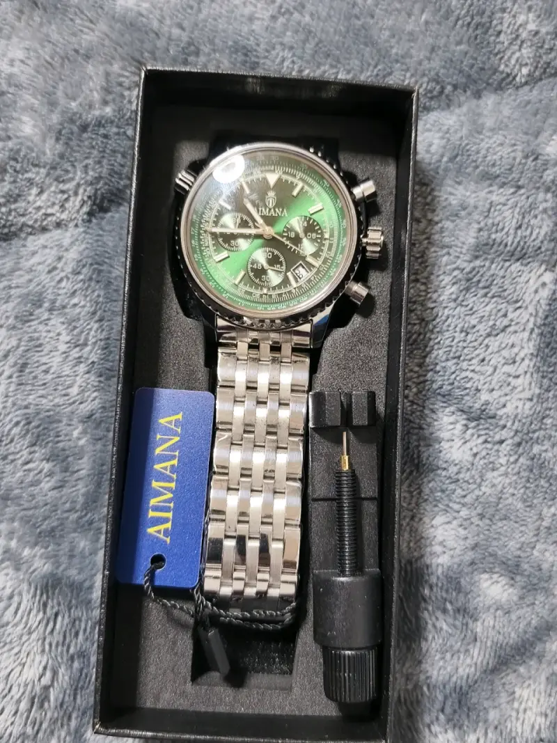 Reloj de pulsera ,azul, plateado,.dorado - 3