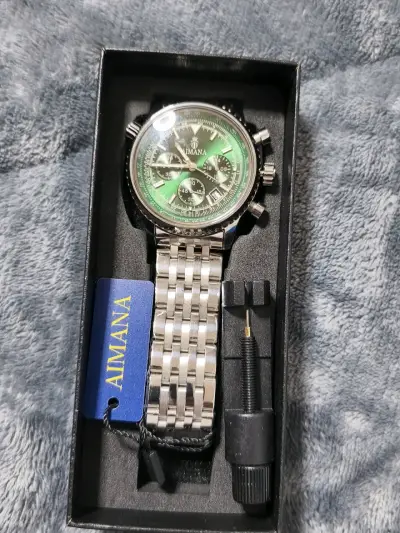 Reloj de pulsera ,azul, plateado,.dorado - miniatura 3