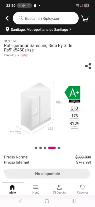 Refrigerador Samsung Side by Side 510 lt - miniatura 5