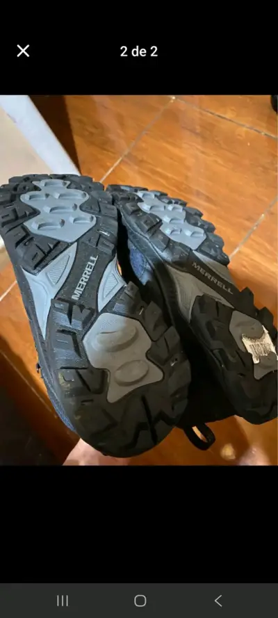 Botas trekking negras Merrell - miniatura 2