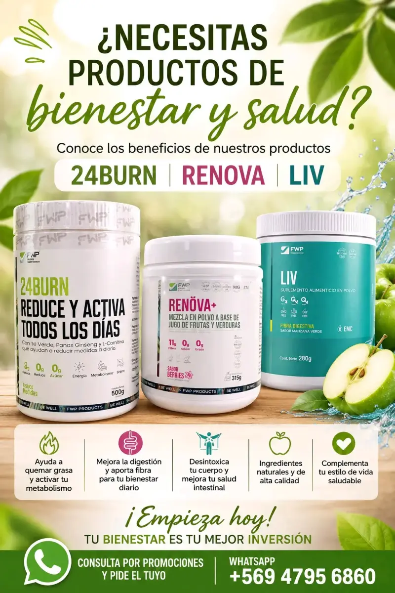 Set suplementos 24Burn, Renova y LIV