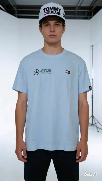 Polera blanca + gorra - miniatura 4