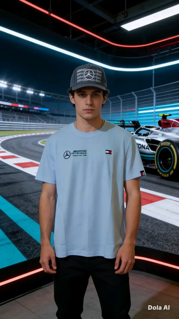 Polera blanca + gorra - 6
