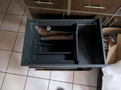 Mueble lavamanos Paris 70x46 gris oscuro - miniatura 3