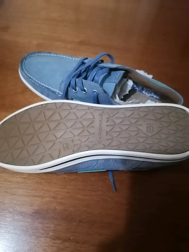 Zapatos de cuero azul casuales - 3