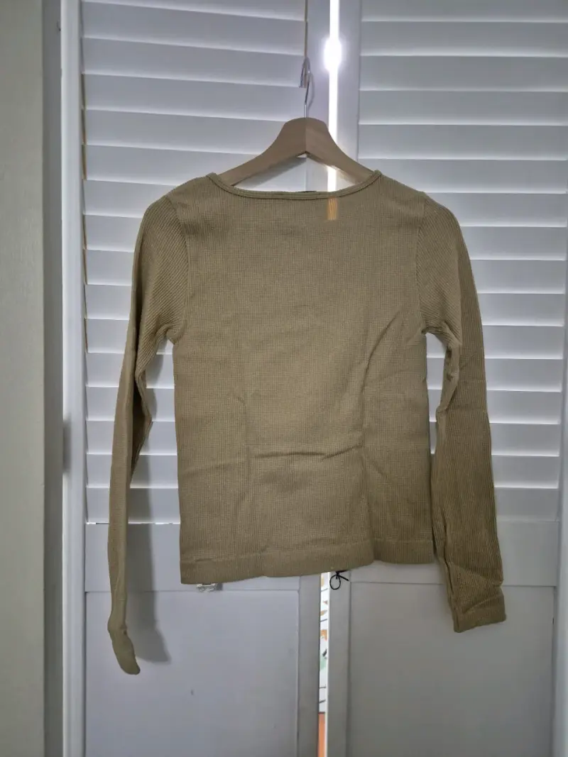 Polera manga larga beige - 2