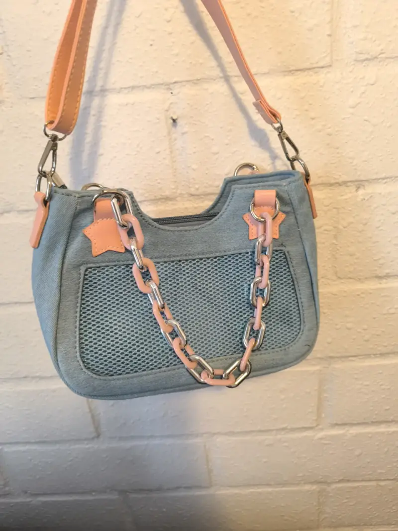 Cartera de mezclilla con estrella - 2