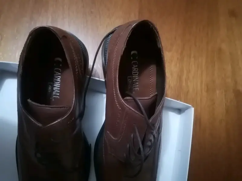 Zapatos formales de cuero marrón - 3