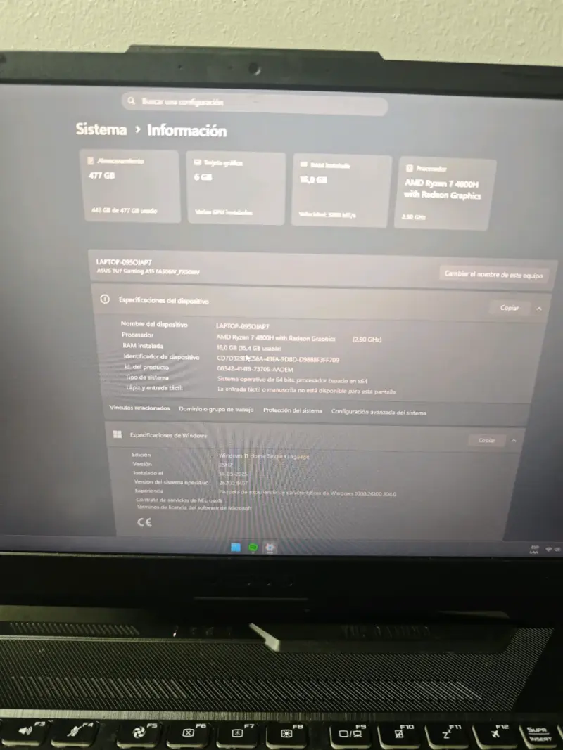 Laptop ASUS gamer - 5