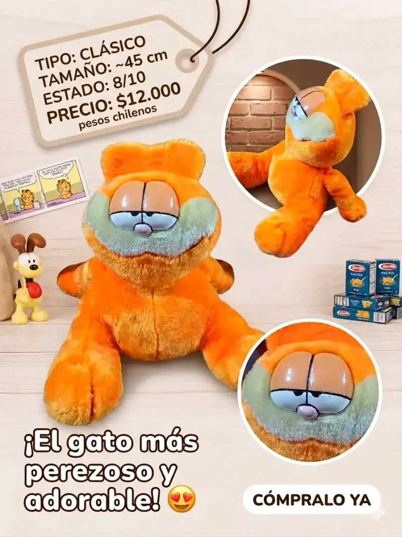 Peluche de Garfield grande - 3