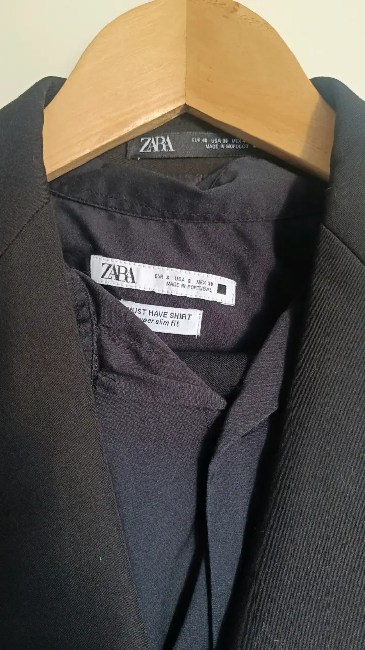 Blazer negro slim fit Zara - 2