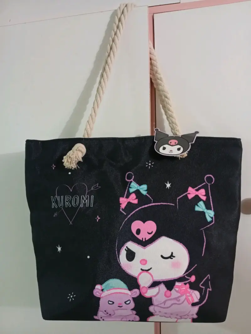 Bolso Kuromi de tela negra - 1