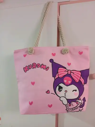 Bolso Kuromi de tela negra - miniatura 2