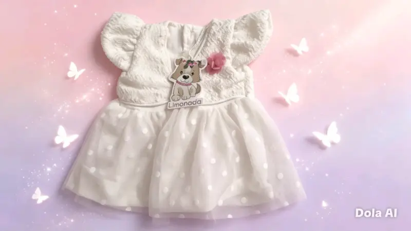 Vestido blanco bebé Limonada